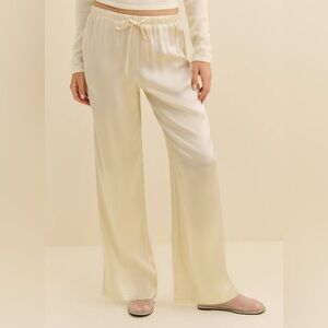 Reformation olina silk pants